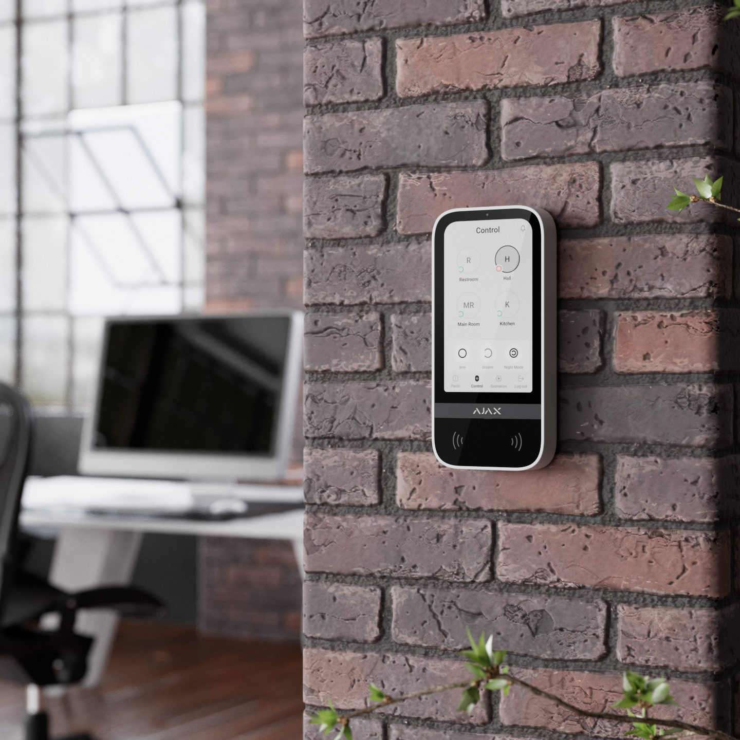 Ajax KeyPad TouchScreen: Bảng điều khiển hệ thống an ninh có màn hình cảm ứng