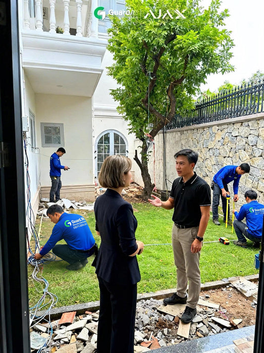 Biệt thự căn góc – Giải pháp an ninh thông minh chuẩn châu Âu từ Guard.vn