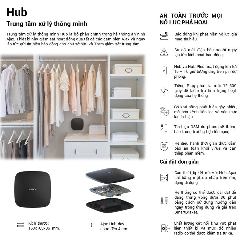 Ajax Kit 4G: Bộ Chống Trộm Cao Cấp AJAX (4G) (Trả góp chỉ từ 528k/tháng)