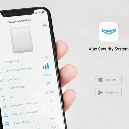 Ajax DualCurtain Outdoor: Cảm Biến Ngoài Trời Dạng Màn Chắn Hai Chiều