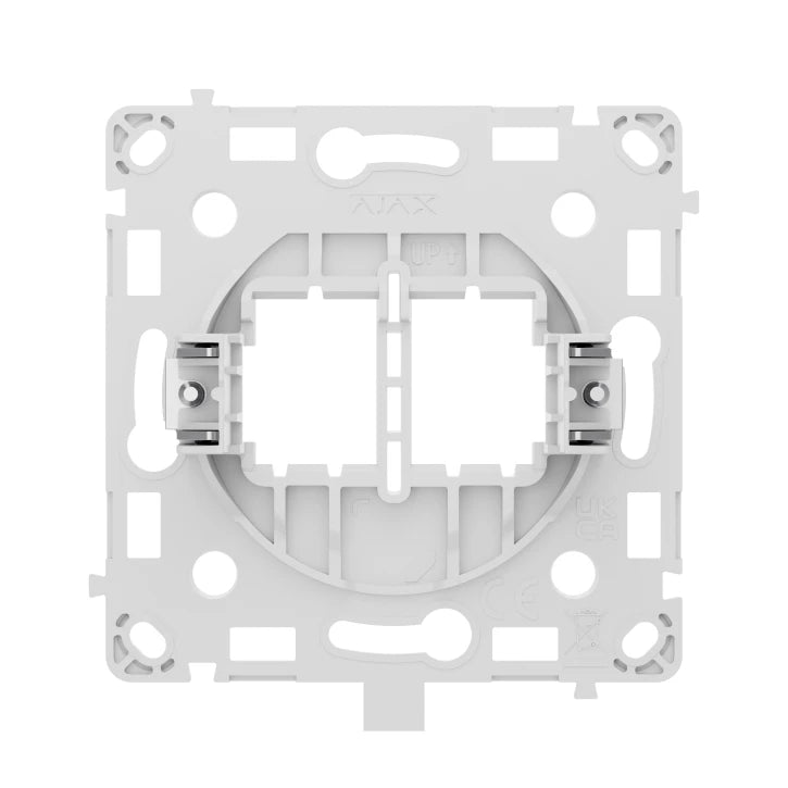 Ajax CoverHolder (Lan) [type F]: Khung ổ cắm Ethernet gắn tường có hai cổng [loại F]
