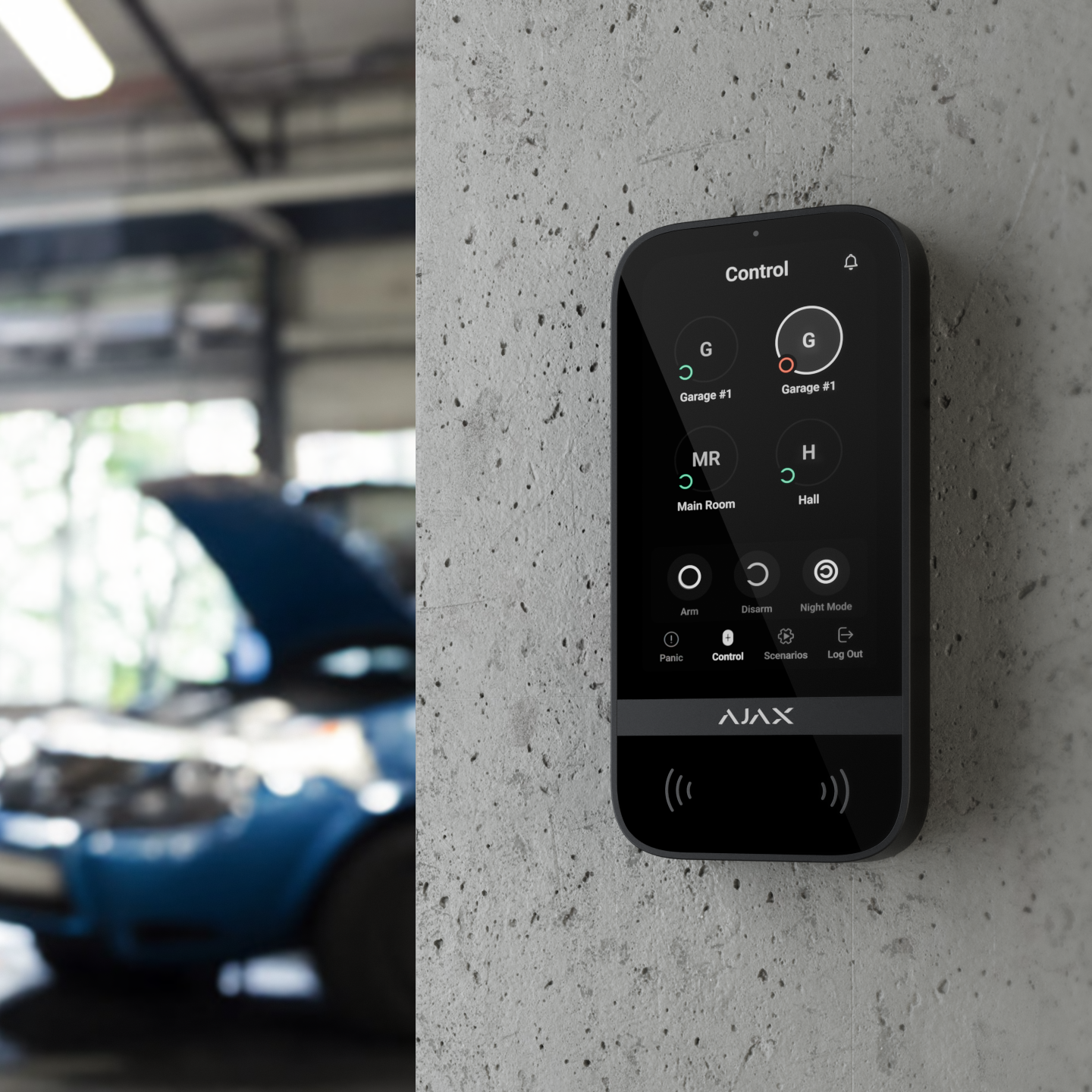 Ajax KeyPad TouchScreen: Bảng điều khiển hệ thống an ninh có màn hình cảm ứng