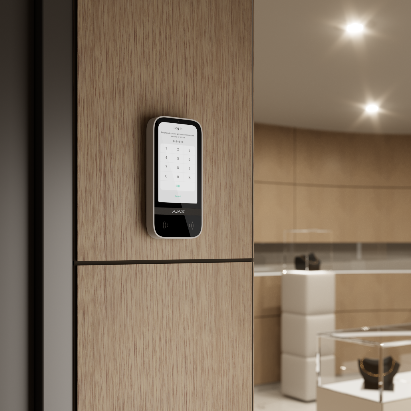 Ajax KeyPad TouchScreen: Bảng điều khiển hệ thống an ninh có màn hình cảm ứng