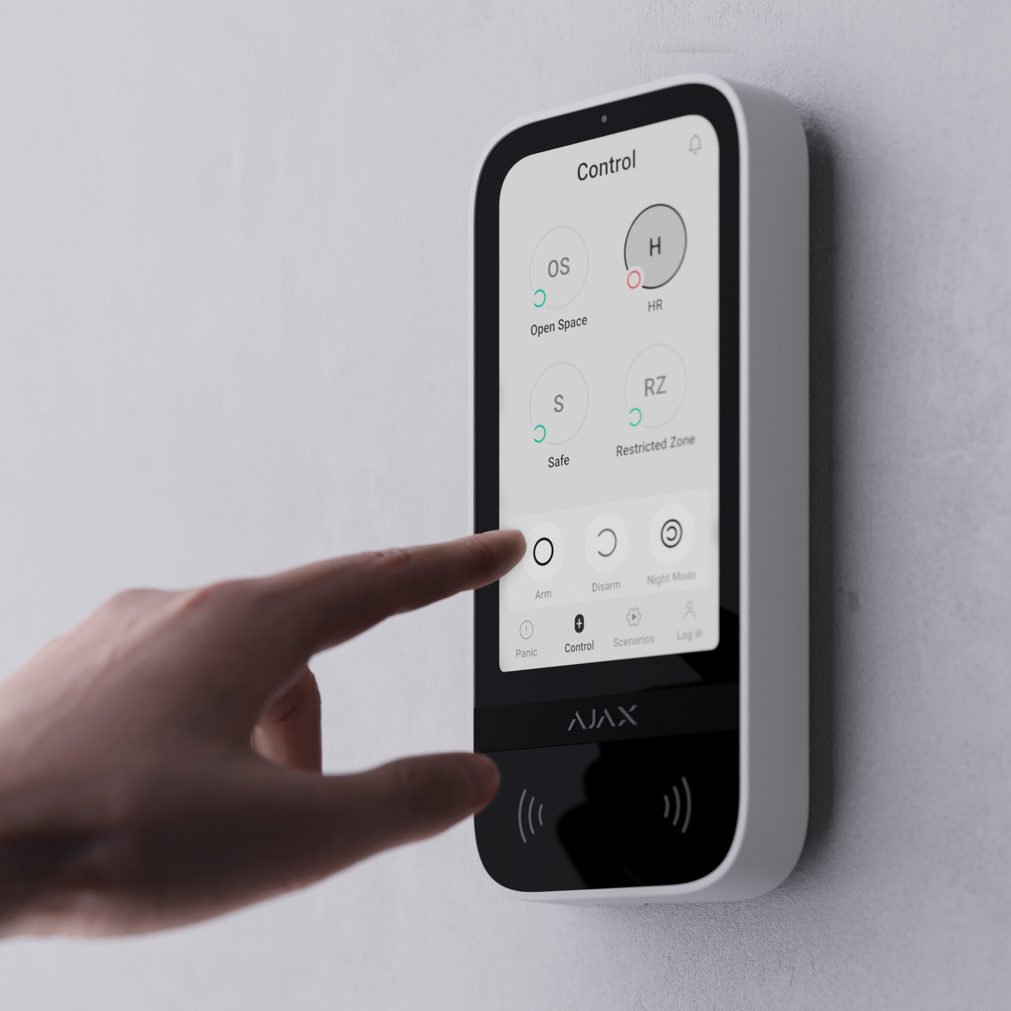 Ajax KeyPad TouchScreen: Bảng điều khiển hệ thống an ninh có màn hình cảm ứng