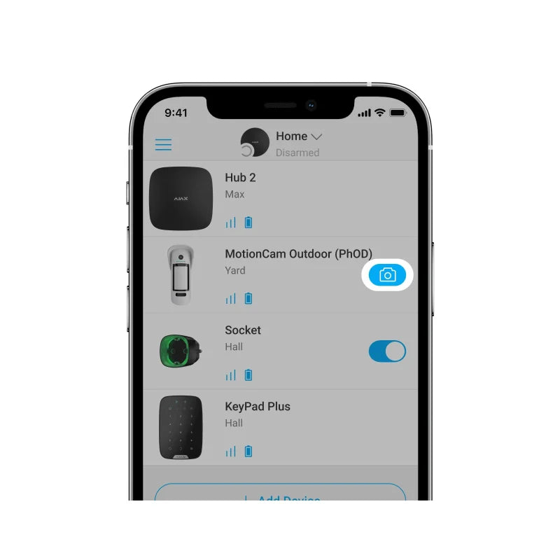 Ajax MotionCam Outdoor (PhoD): Cảm Biến Báo Trộm Ngoài Trời Ajax