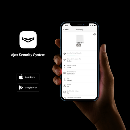 Ajax WaterStop (1/2”): Khóa Van Điện Tử Thông Minh Ajax (1/2”)