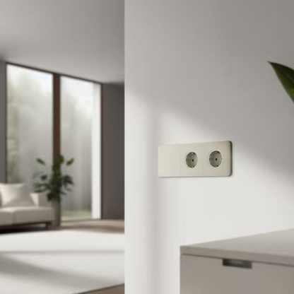 Ajax OutletCover (basic) [type F]: Vỏ ổ cắm điện (cơ bản) [loại F] có tiếp đất