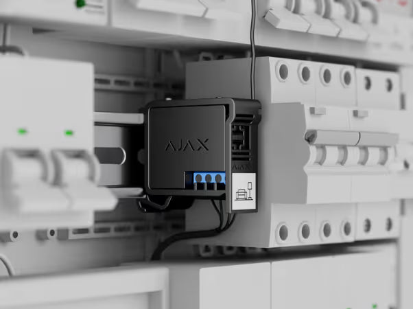 Ajax DIN Holder: Giá đỡ cố định rơle hoặc công tắc gắn tường