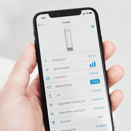 Ajax MotionProtect Curtain: Cảm Biến Báo Trộm Dạng Màn Chắn Trong Nhà Ajax