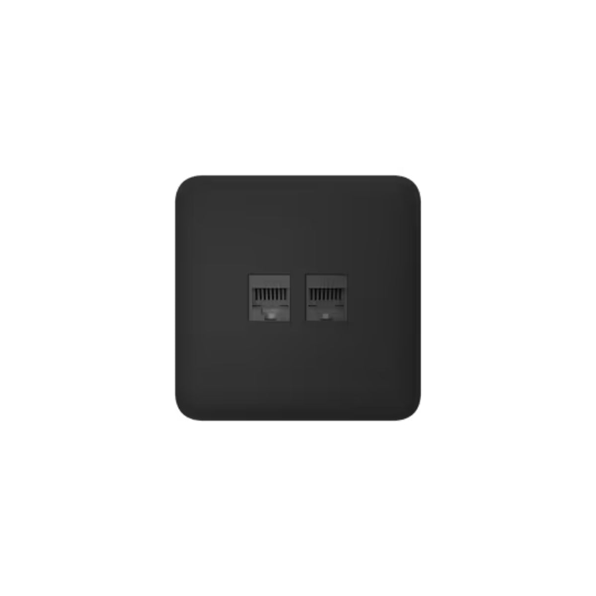 Ajax OutletCover(Lan) [type F]: Vỏ ổ cắm Ethernet gắn tường có hai cổng [loại F]