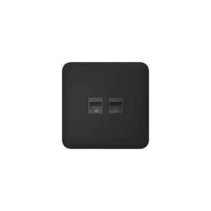 Ajax OutletCover(Lan) [type F]: Vỏ ổ cắm Ethernet gắn tường có hai cổng [loại F]