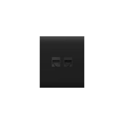 Ajax OutletCover(Lan) [type F]: Vỏ ổ cắm Ethernet gắn tường có hai cổng [loại F]
