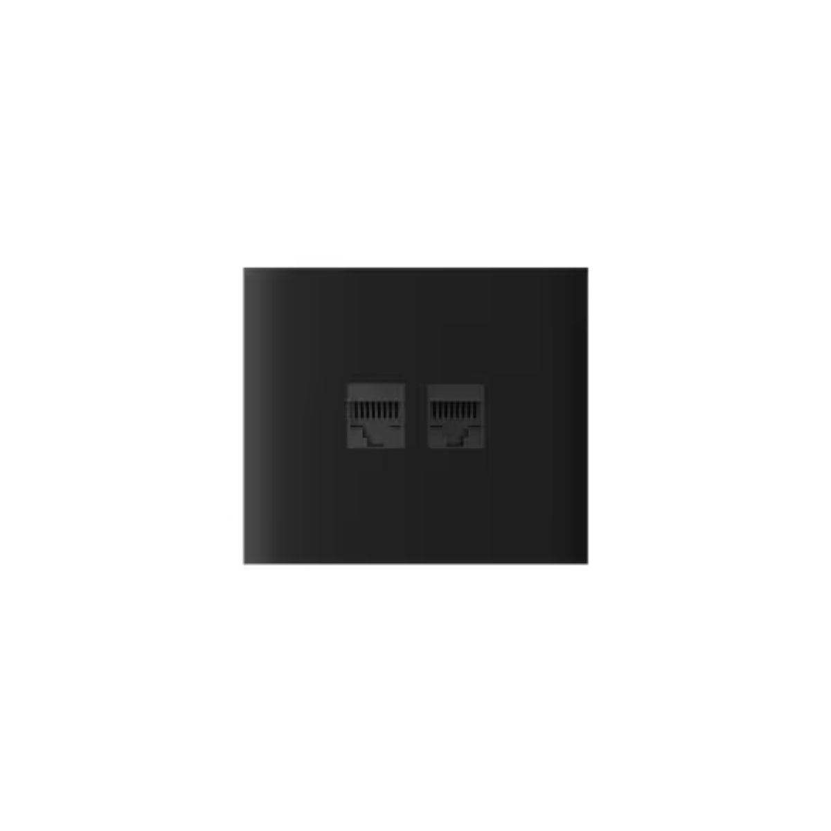 Ajax OutletCover(Lan) [type F]: Vỏ ổ cắm Ethernet gắn tường có hai cổng [loại F]