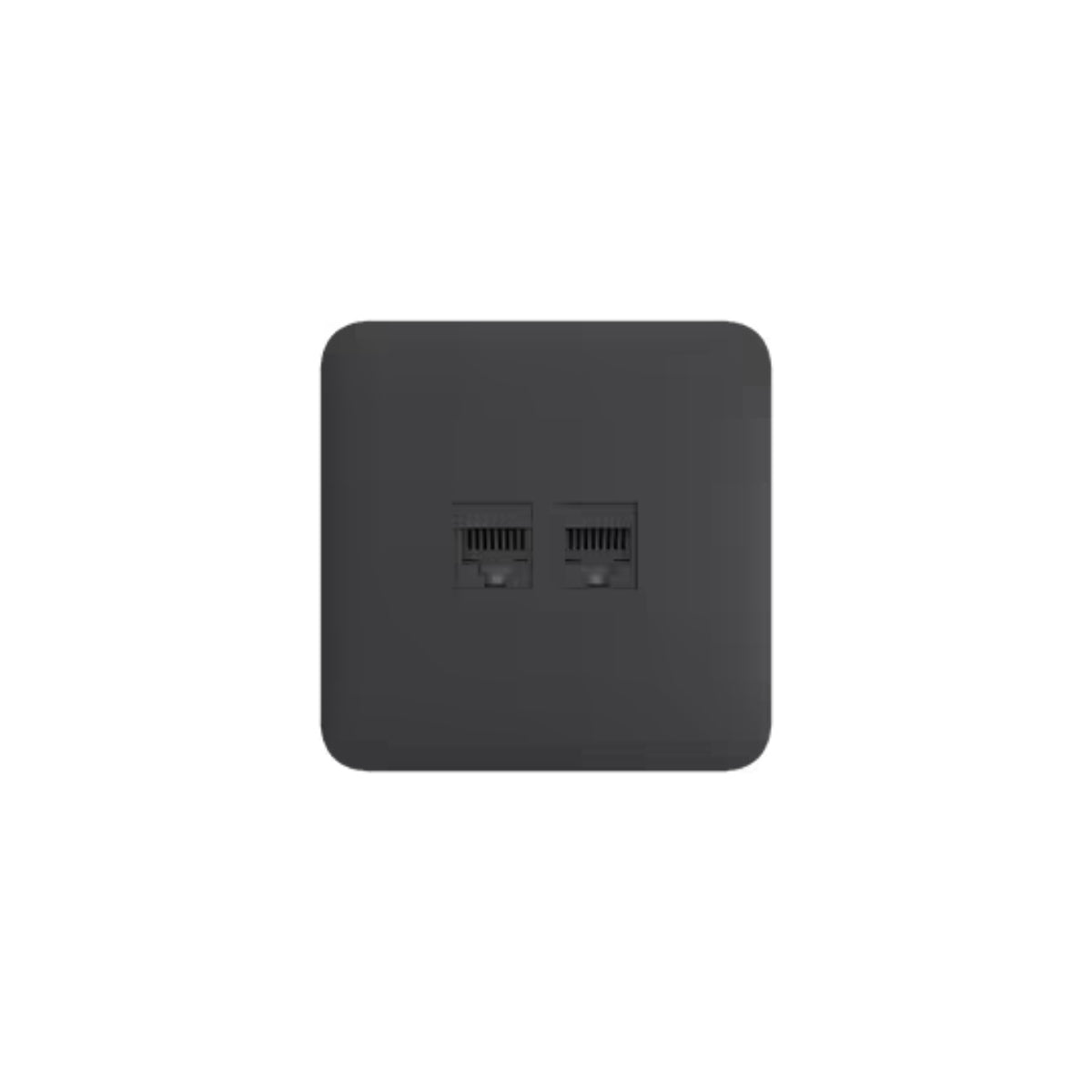 Ajax OutletCover(Lan) [type F]: Vỏ ổ cắm Ethernet gắn tường có hai cổng [loại F]