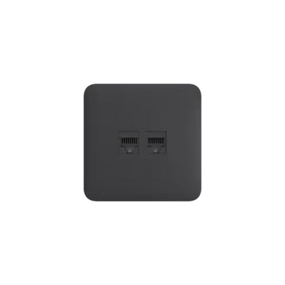 Ajax OutletCover(Lan) [type F]: Vỏ ổ cắm Ethernet gắn tường có hai cổng [loại F]
