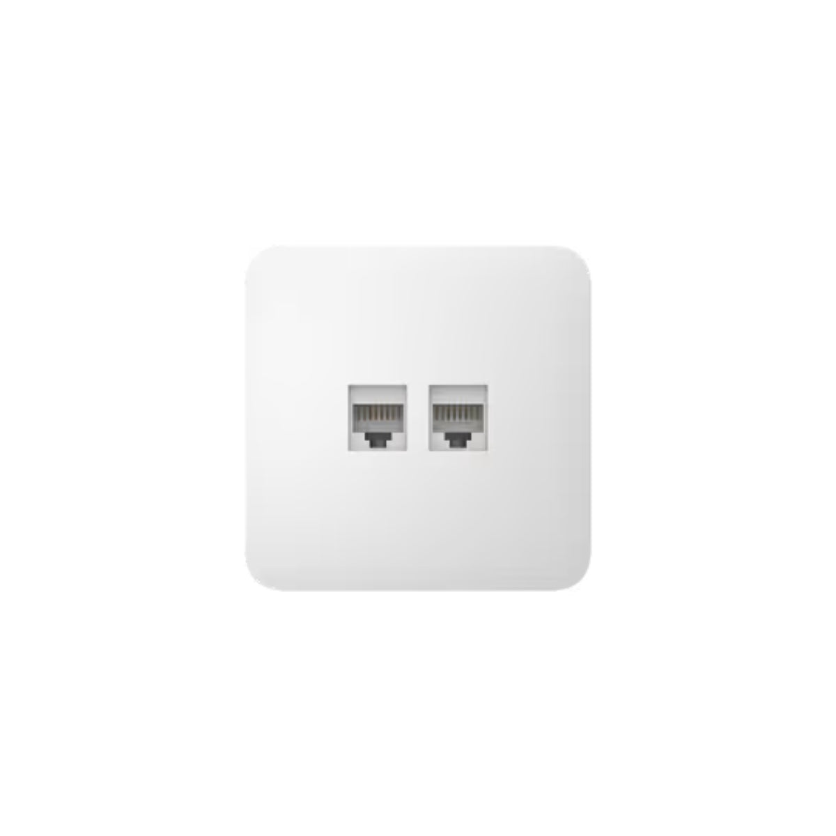 Ajax OutletCover(Lan) [type F]: Vỏ ổ cắm Ethernet gắn tường có hai cổng [loại F]