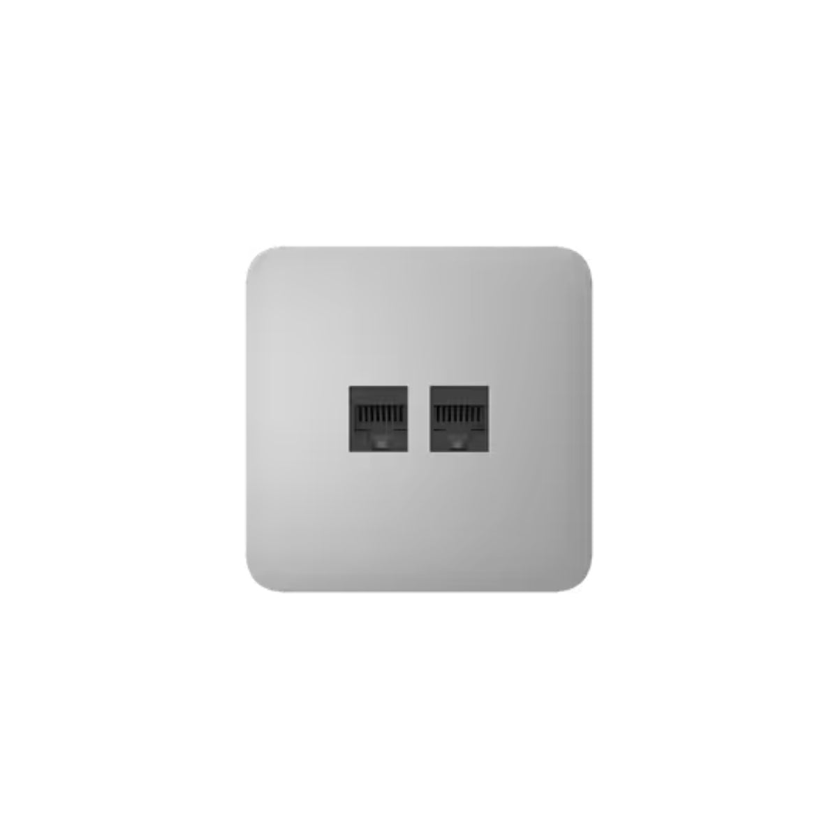 Ajax OutletCover(Lan) [type F]: Vỏ ổ cắm Ethernet gắn tường có hai cổng [loại F]