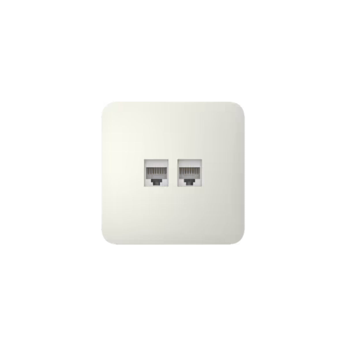 Ajax OutletCover(Lan) [type F]: Vỏ ổ cắm Ethernet gắn tường có hai cổng [loại F]