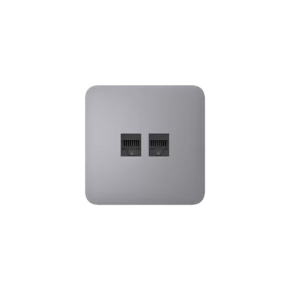 Ajax OutletCover(Lan) [type F]: Vỏ ổ cắm Ethernet gắn tường có hai cổng [loại F]