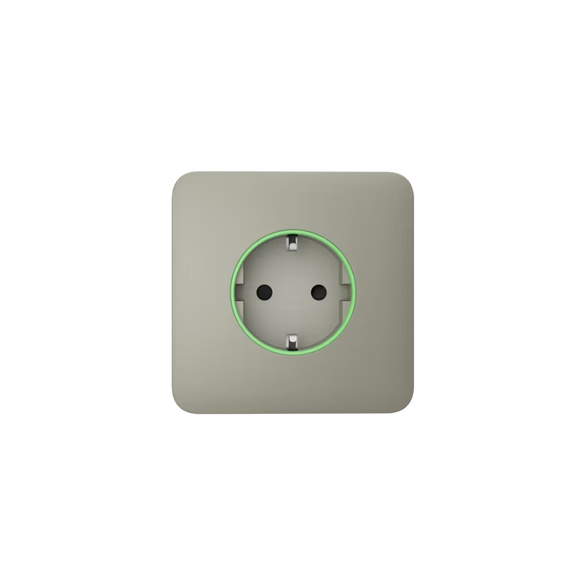 Ajax OutletCover (smart) [type F] Jeweller: Vỏ ổ cắm điện thông minh [loại F] có giám sát mức tiêu thụ điện