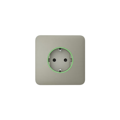 Ajax OutletCover (smart) [type F] Jeweller: Vỏ ổ cắm điện thông minh [loại F] có giám sát mức tiêu thụ điện