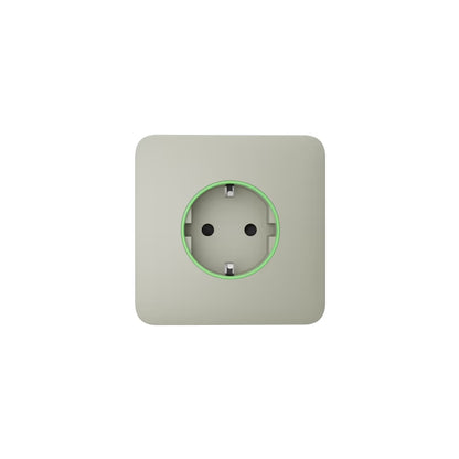 Ajax OutletCover (smart) [type F] Jeweller: Vỏ ổ cắm điện thông minh [loại F] có giám sát mức tiêu thụ điện
