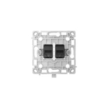 Ajax OutletCore (Lan) [type F]: Lõi ổ cắm Ethernet gắn tường có hai cổng [loại F]