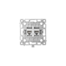 Ajax OutletCore (Lan) [type F]: Lõi ổ cắm Ethernet gắn tường có hai cổng [loại F]