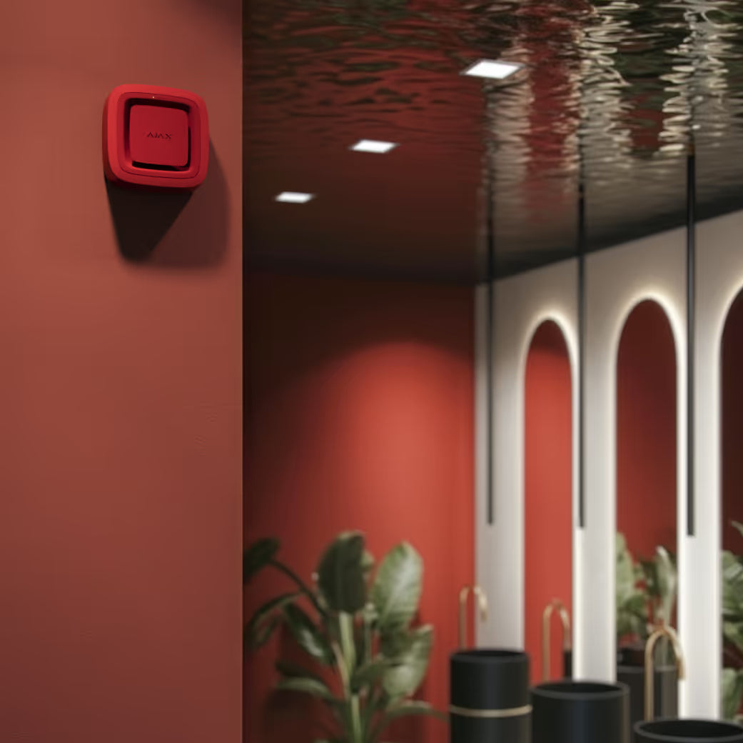 EN54 FireProtect Jeweller: Thiết bị báo cháy và báo động không dây có còi và đèn khẩn cấp