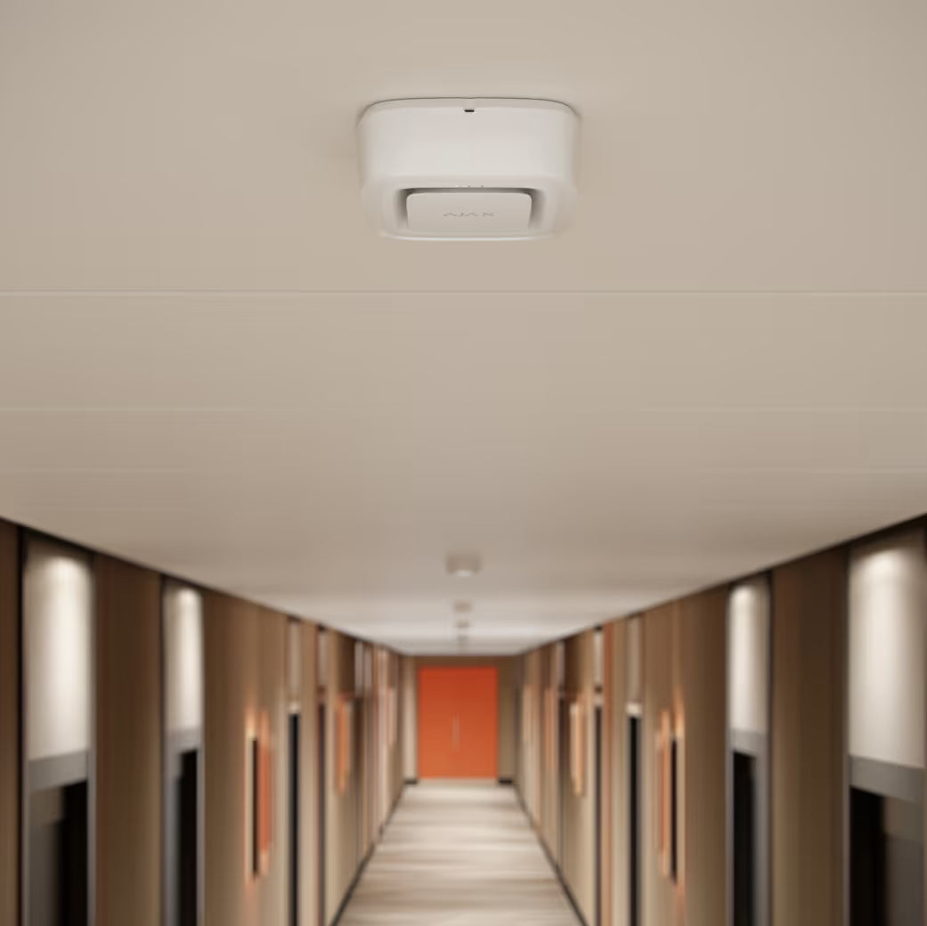 EN54 FireProtect Jeweller: Thiết bị báo cháy và báo động không dây có còi và đèn khẩn cấp