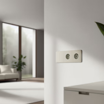 Ajax OutletCover (Basic) [type E]: Vỏ ổ cắm điện (cơ bản) [loại E] có tiếp đất