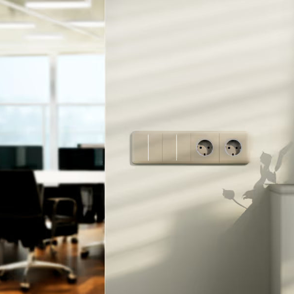 Ajax OutletCover (basic) [type F]: Vỏ ổ cắm điện (cơ bản) [loại F] có tiếp đất