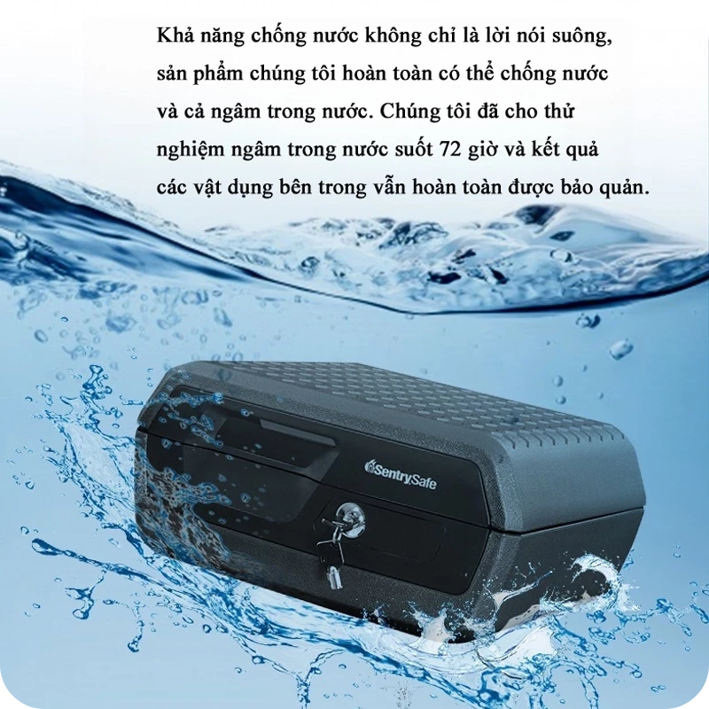 SENTRYSAFE CHW30200: Két Sắt Mỹ Chống Cháy - Chống Nước, Được Chứng Nhận UL ETL Chuẩn Quốc Tế